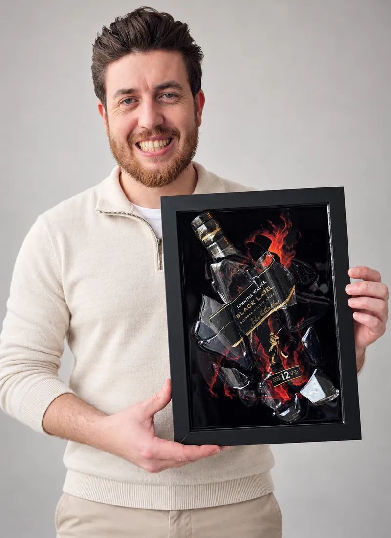 Quadro com garrafa